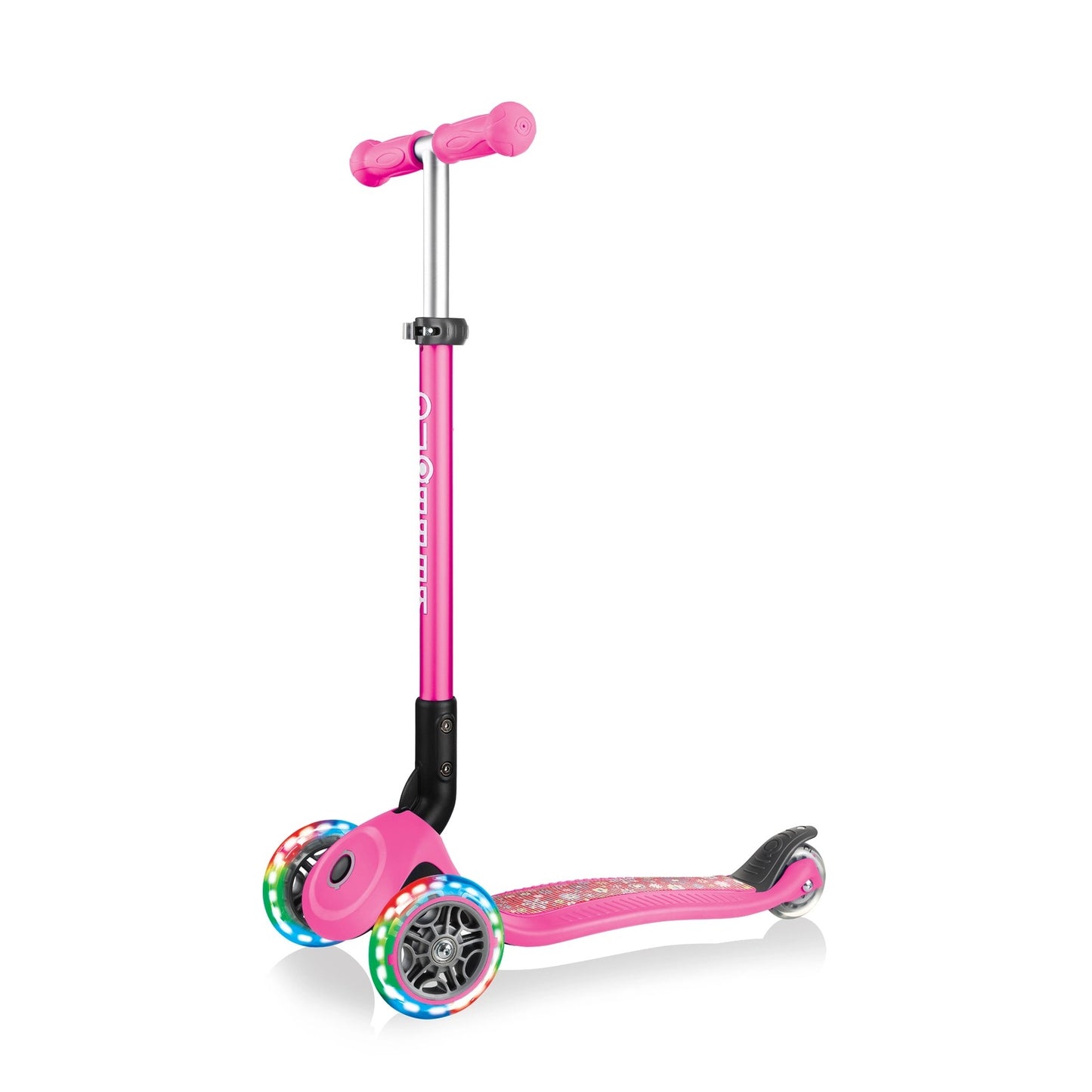 Globber JUNIOR PRIMO Foldable Fantasy Lights | Pink Flowers