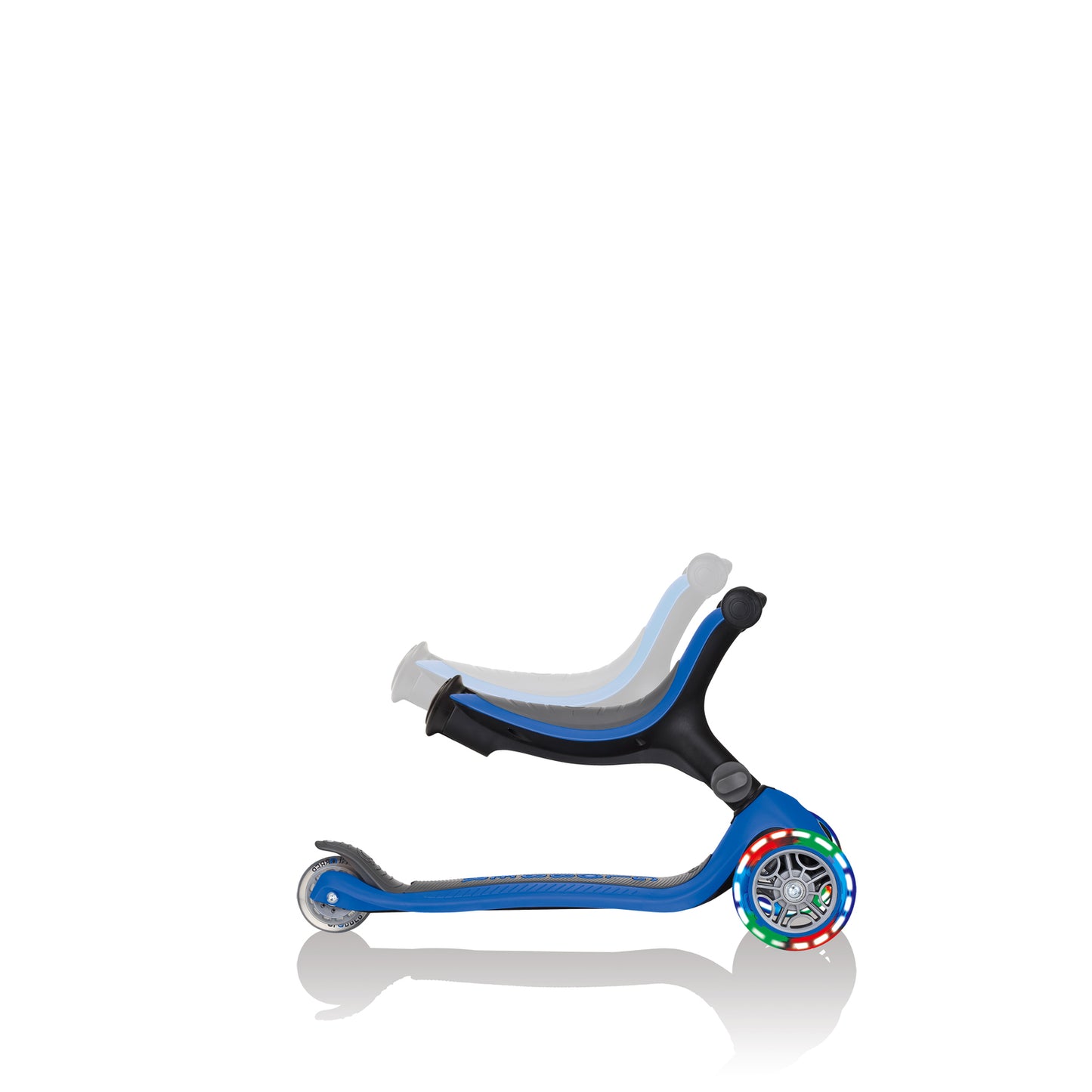 Globber Go Up Fold Plus Light Up Wheels - Navy Ride On / Scooter