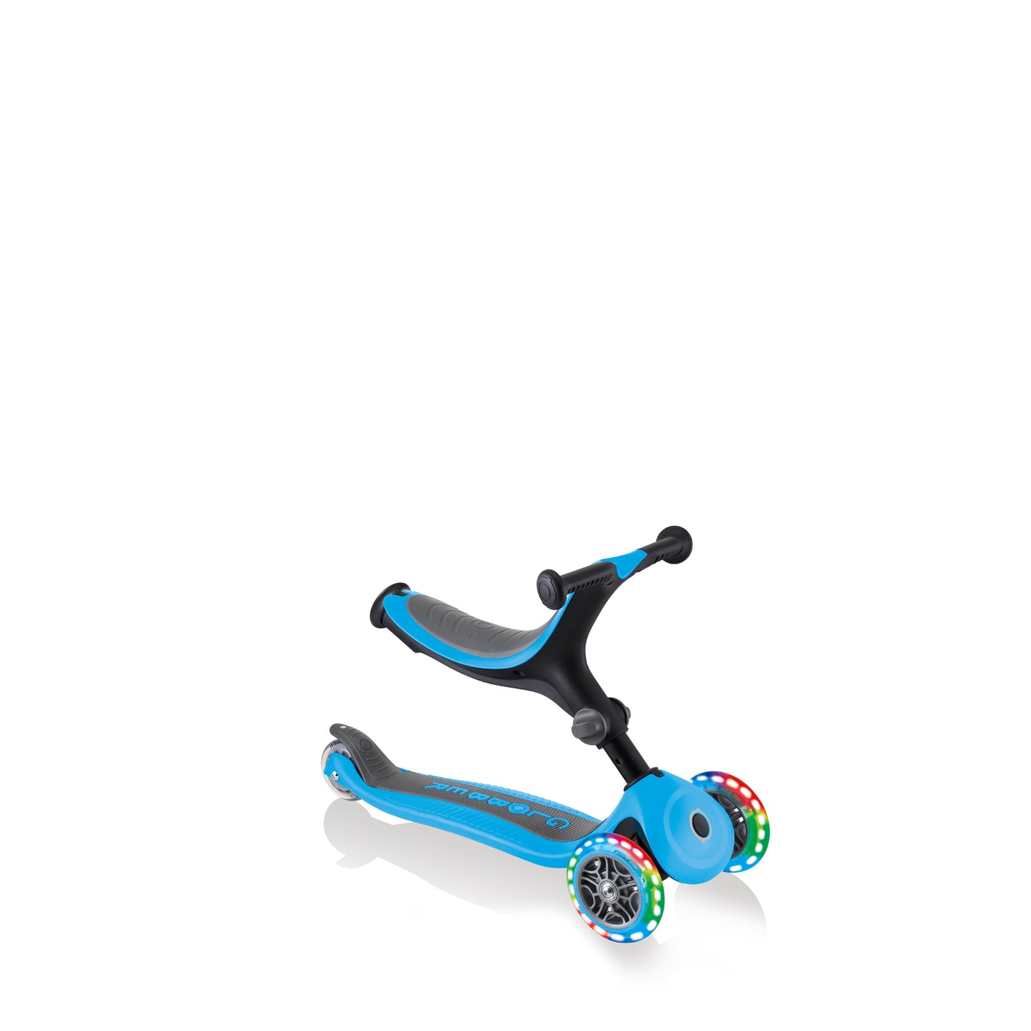 Globber Go Up Fold Plus Light Up Wheels - Blue Ride On / Scooter