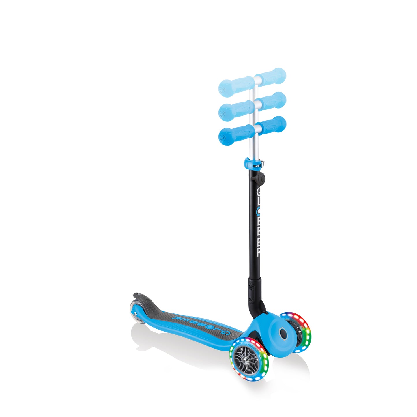 Globber Go Up Fold Plus Light Up Wheels - Blue Ride On / Scooter