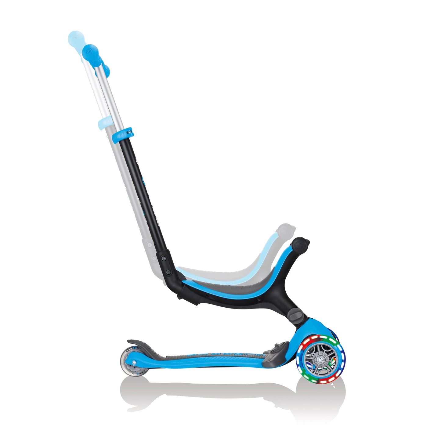 Globber Go Up Fold Plus Light Up Wheels - Blue Ride On / Scooter