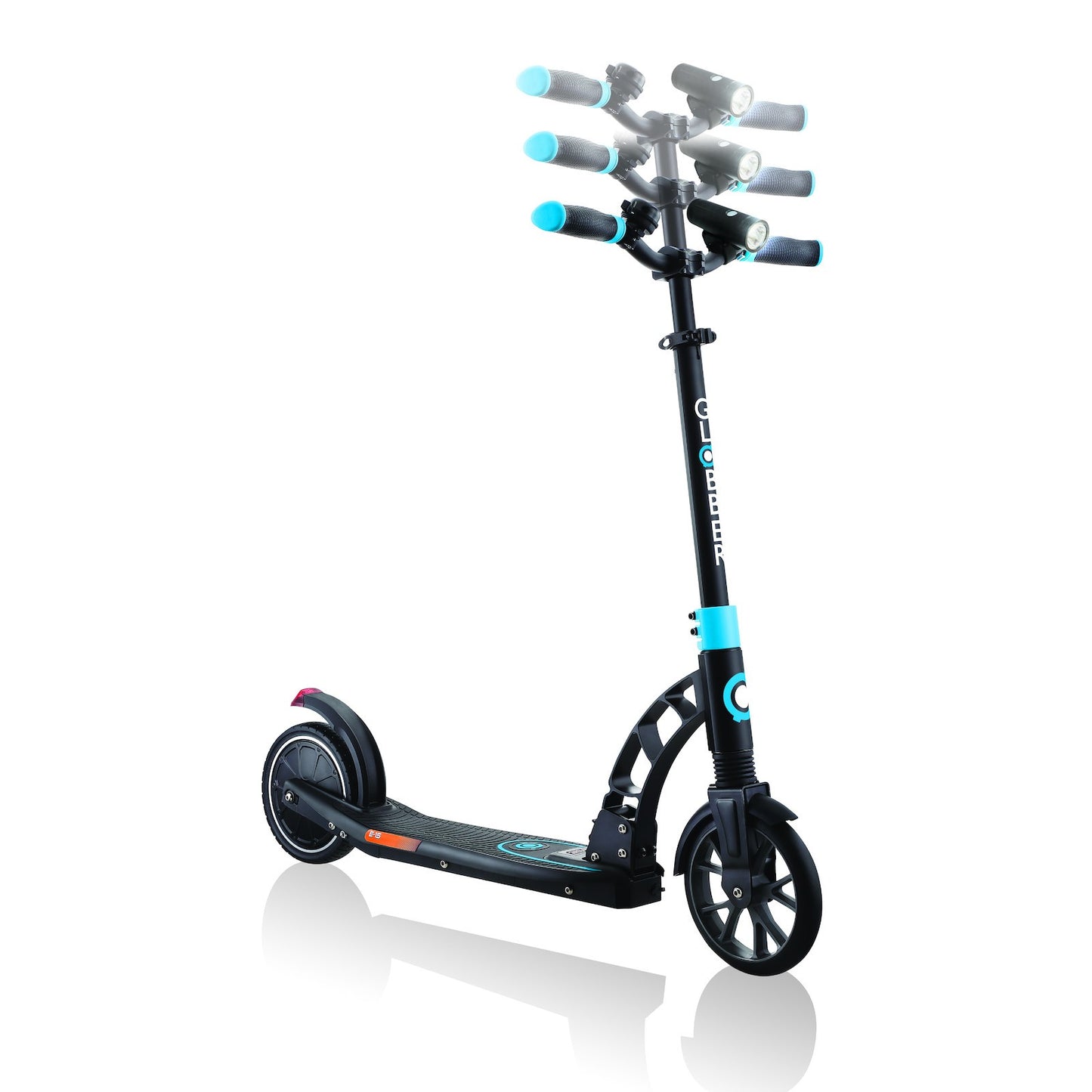 Globber ONE K E-Motion 15 (Foldable) - Black/Sky Blue