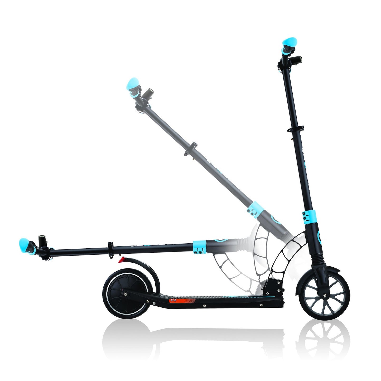 Globber ONE K E-Motion 15 (Foldable) - Black/Sky Blue