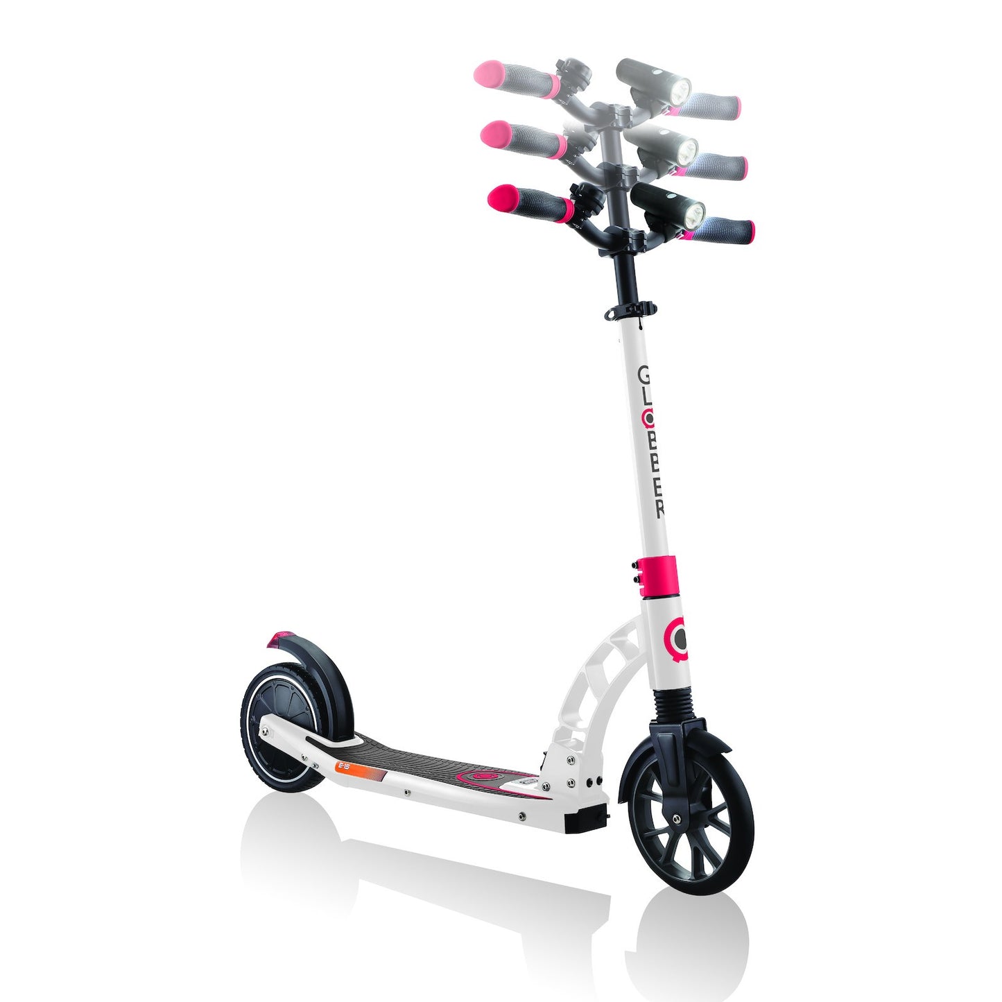 Globber ONE K E-Motion 15 (Foldable) - White Red