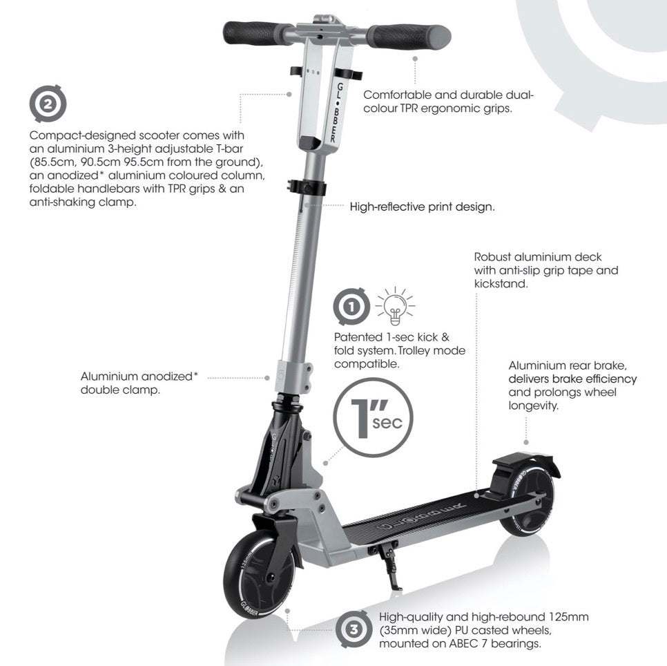 Globber ONE K 125 - Silver