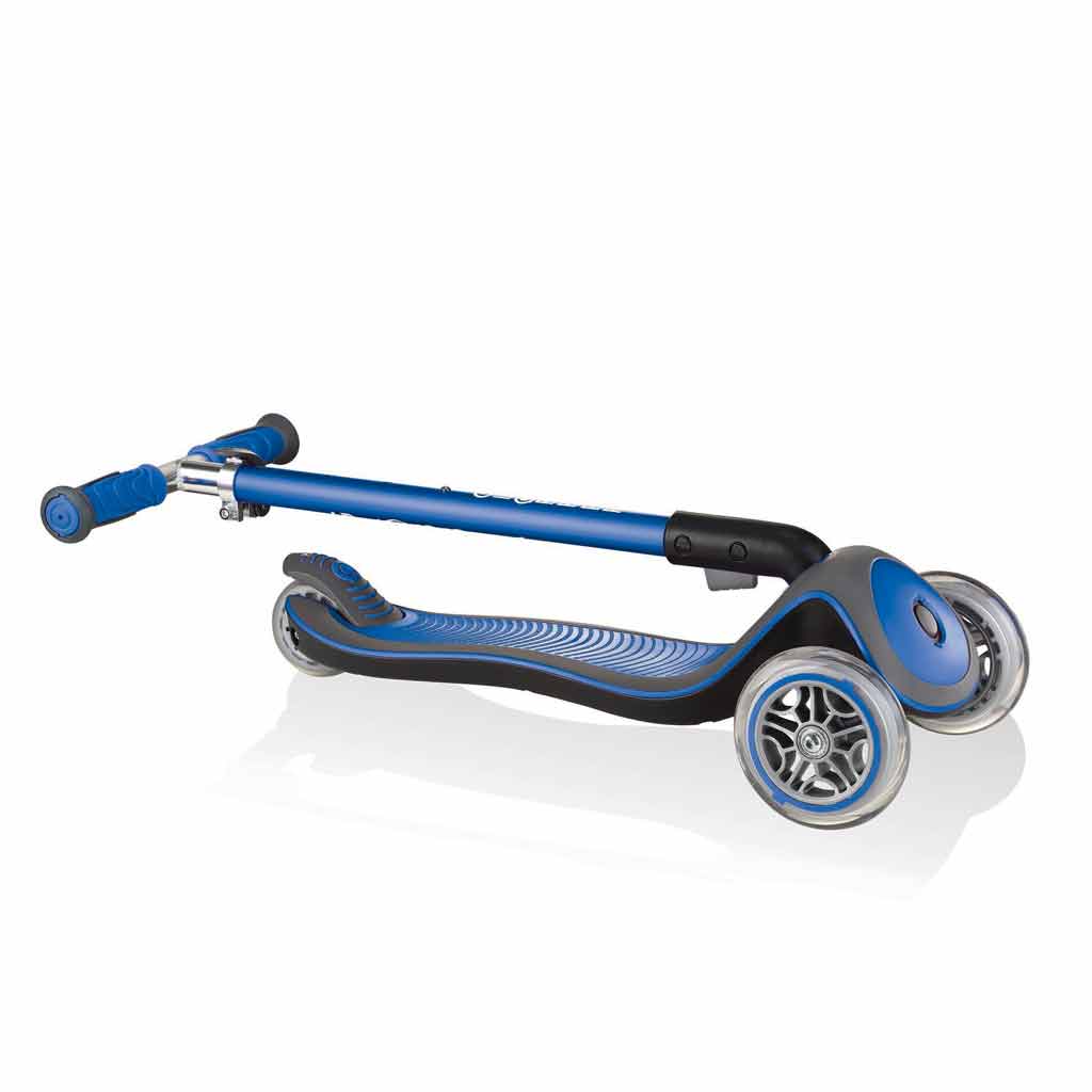 Globber ELITE DELUXE Lights Scooter - Navy Blue