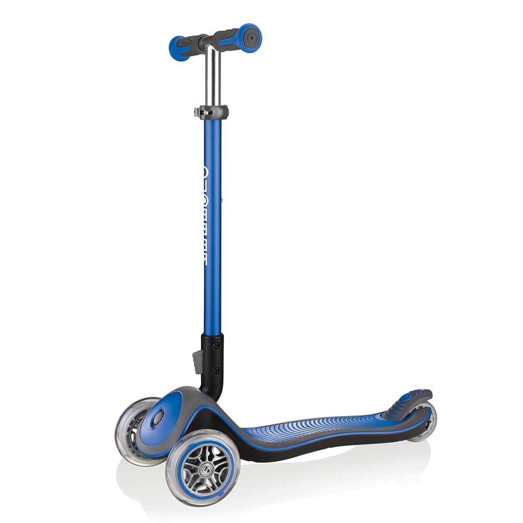 Globber ELITE DELUXE Lights Scooter - Navy Blue