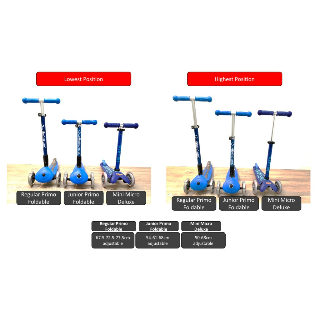 Globber JUNIOR PRIMO Foldable Fantasy Lights | Racing Blue