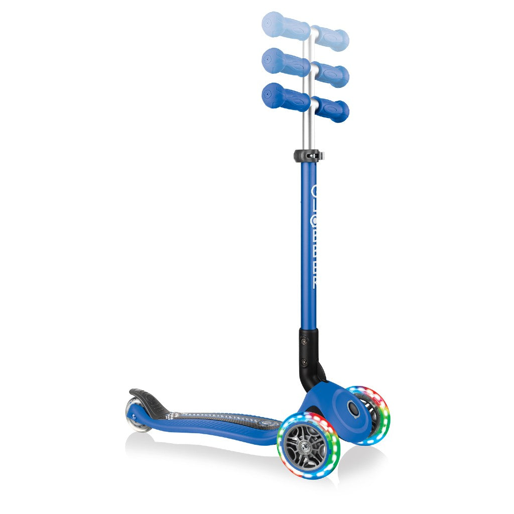 Globber JUNIOR PRIMO Foldable Fantasy Lights | Racing Blue