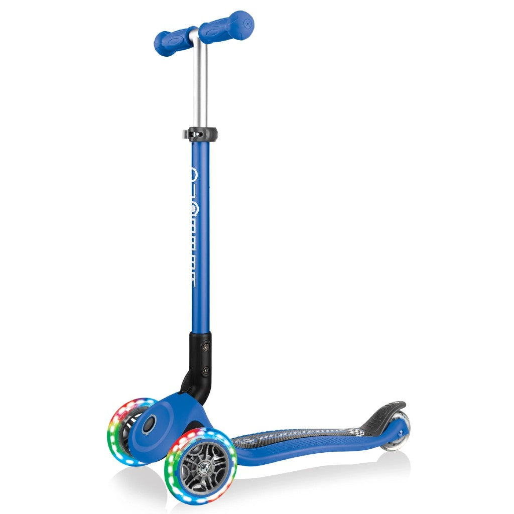 Globber JUNIOR PRIMO Foldable Fantasy Lights | Racing Blue