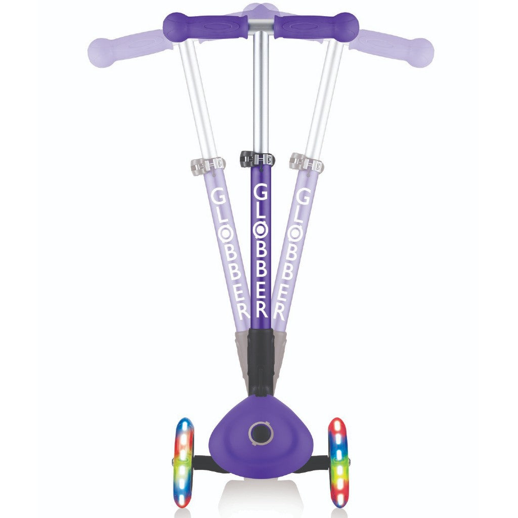Globber JUNIOR PRIMO Foldable w/ Lights | Violet