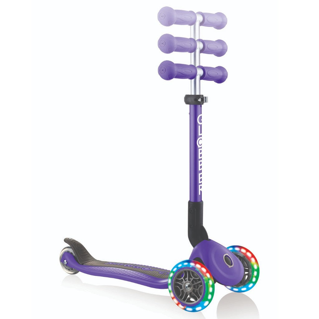 Globber JUNIOR PRIMO Foldable w/ Lights | Violet