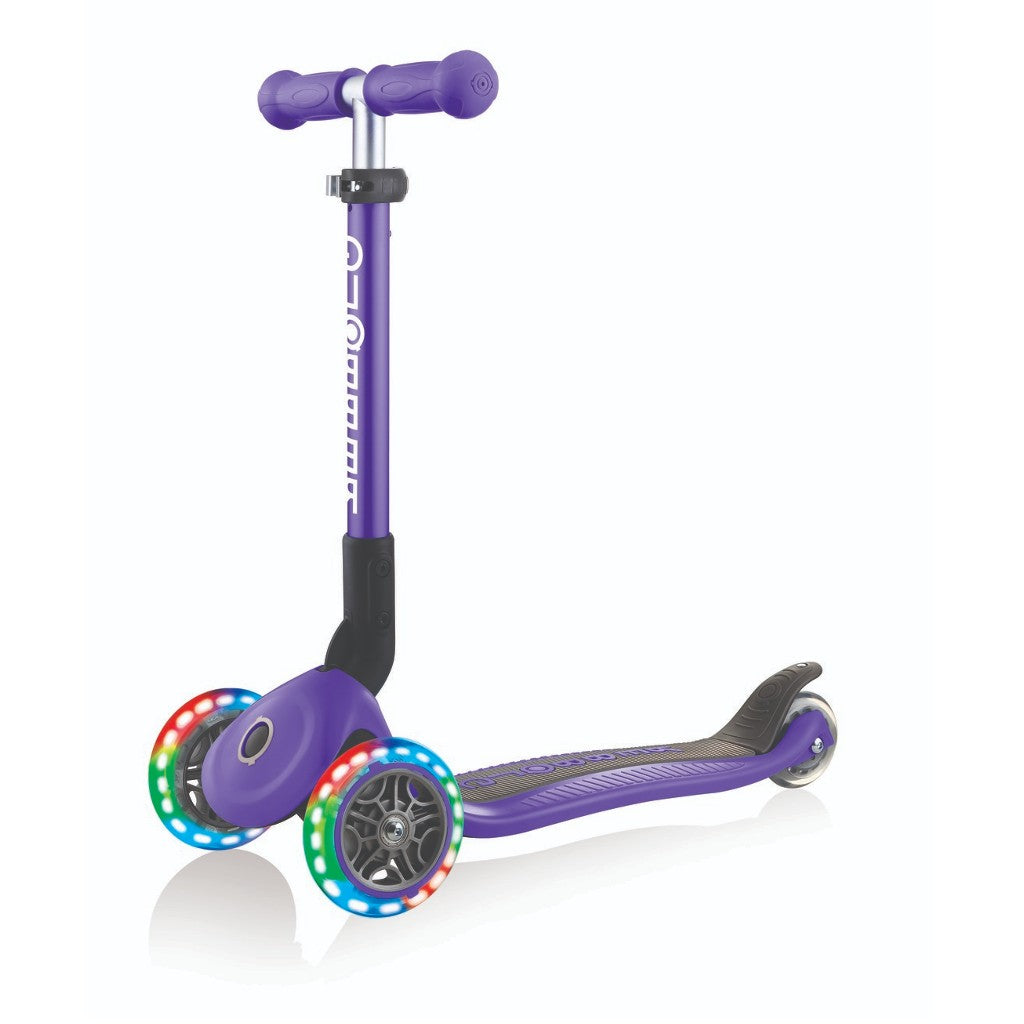 Globber JUNIOR PRIMO Foldable w/ Lights | Violet