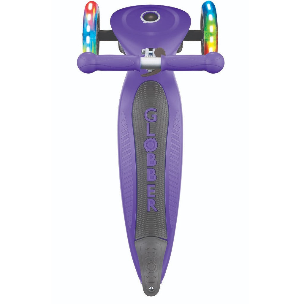 Globber JUNIOR PRIMO Foldable w/ Lights | Violet