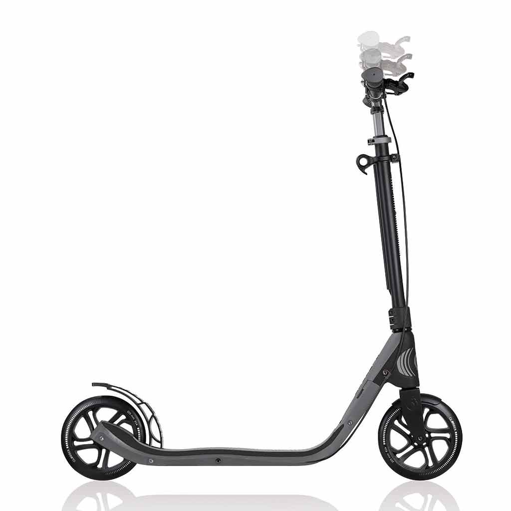 Globber NL 205 Deluxe Scooter | Titanium / Charcoal grey
