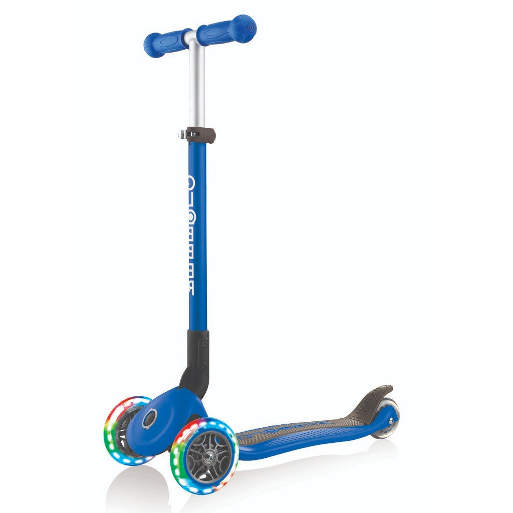 Globber PRIMO Foldable Lights w/Ano TBar | Navy Blue