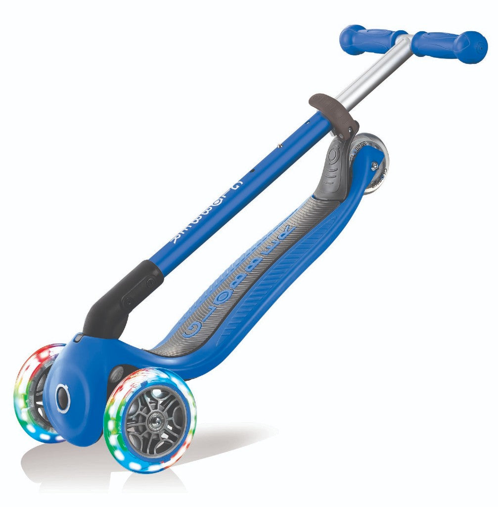 Globber PRIMO Foldable Lights w/Ano TBar | Navy Blue