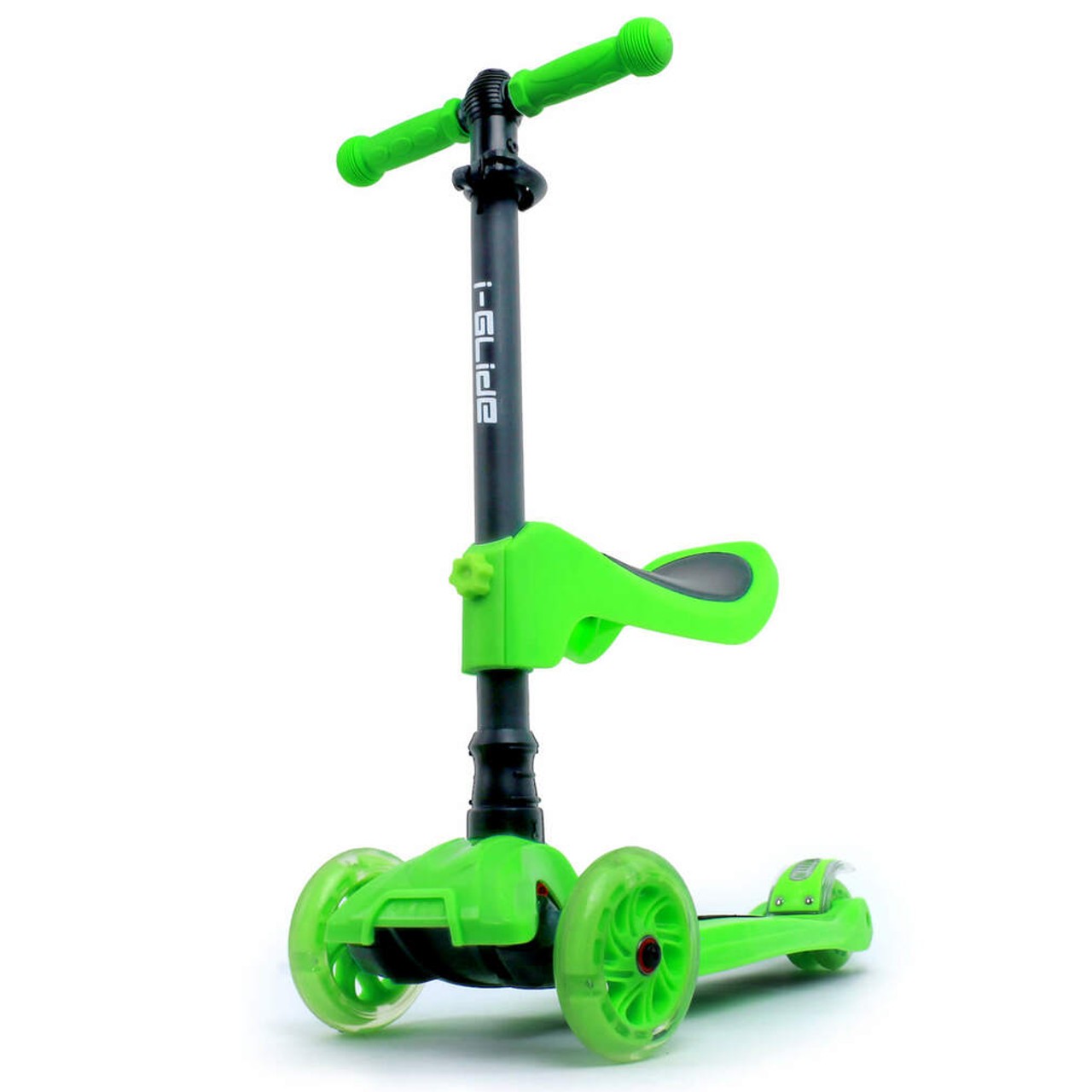 I-GLIDE | Complete Scooter | 3 Wheel Scooter | With Seat | Green