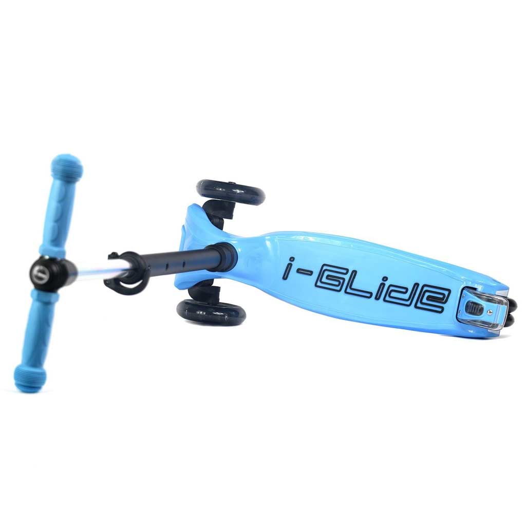 i-GLidE Boardwalk Bobber 3-Wheel Kids Push Scooter - Black