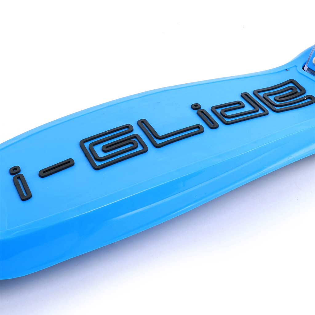 i-GLidE Boardwalk Bobber 3-Wheel Kids Push Scooter - Blue