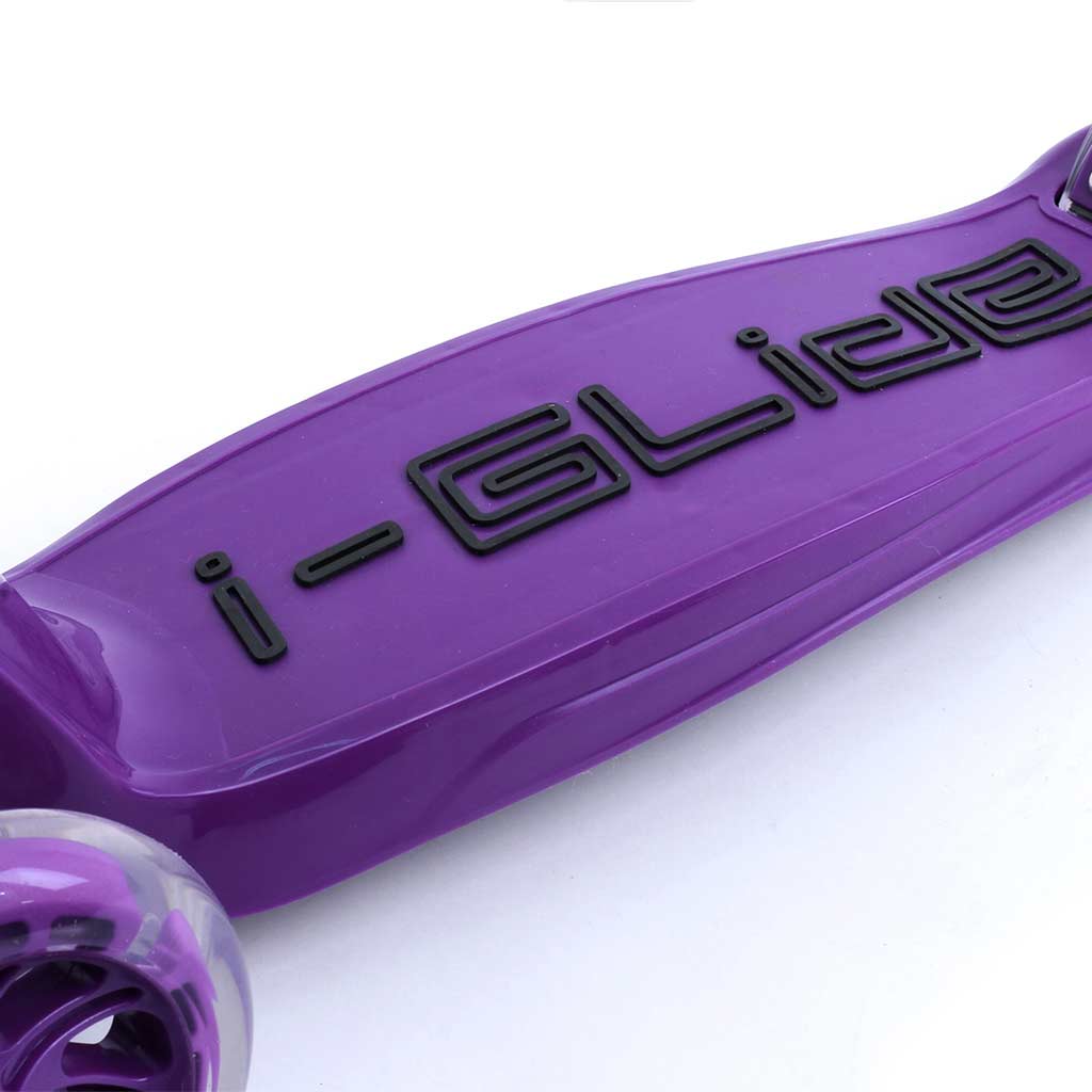 i-GLidE Boardwalk Bobber 3-Wheel Scooter with Seat - Purple