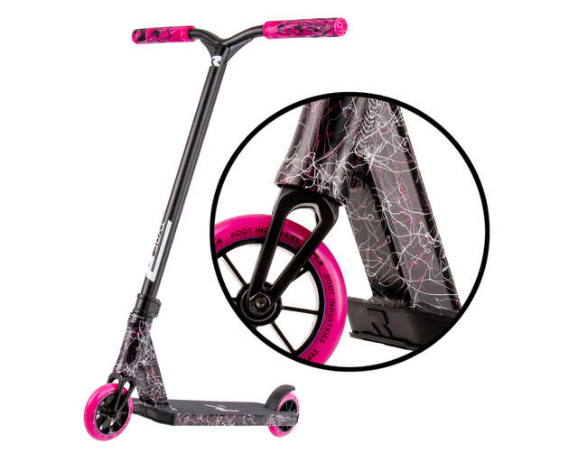 ROOT INDUSTRIES | Complete Scooter | Type R Mini | Splatter | Pink / White