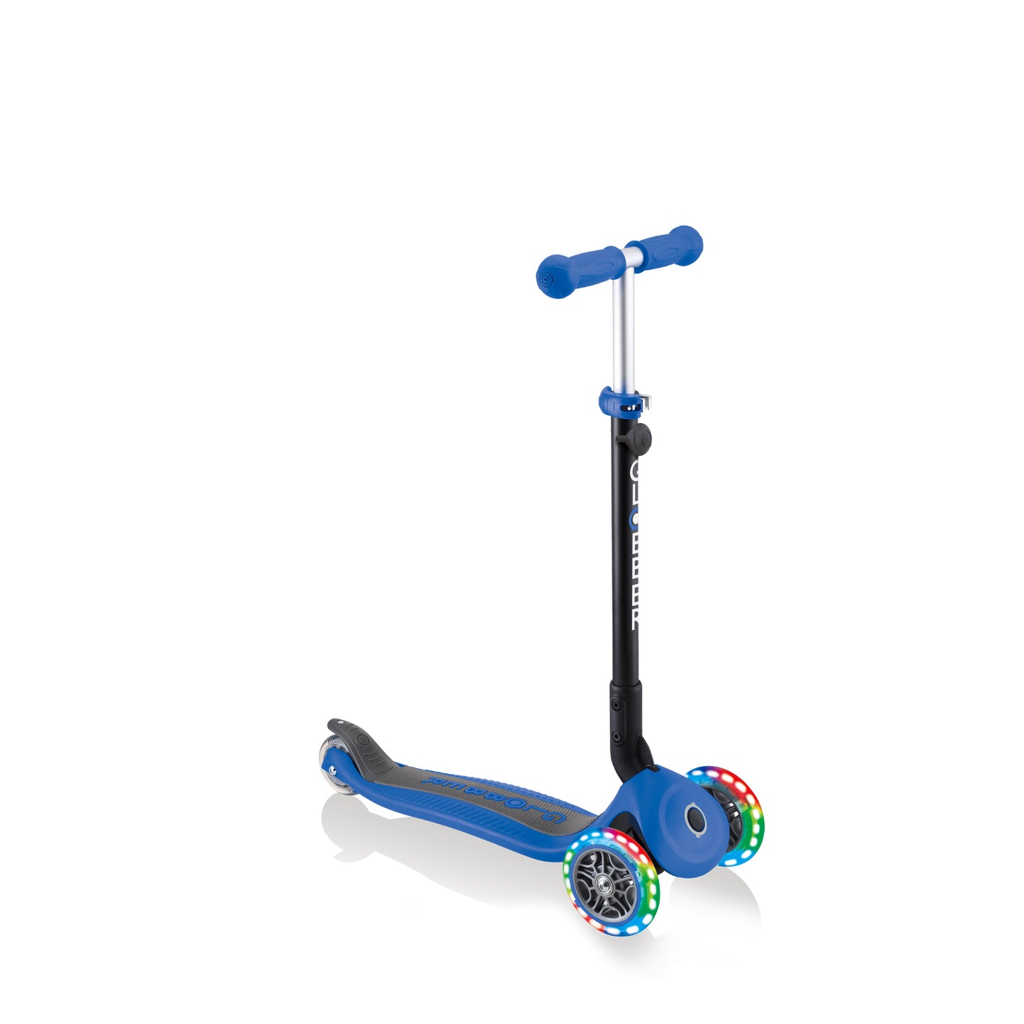 Globber Go Up Fold Plus Light Up Wheels - Navy Ride On / Scooter