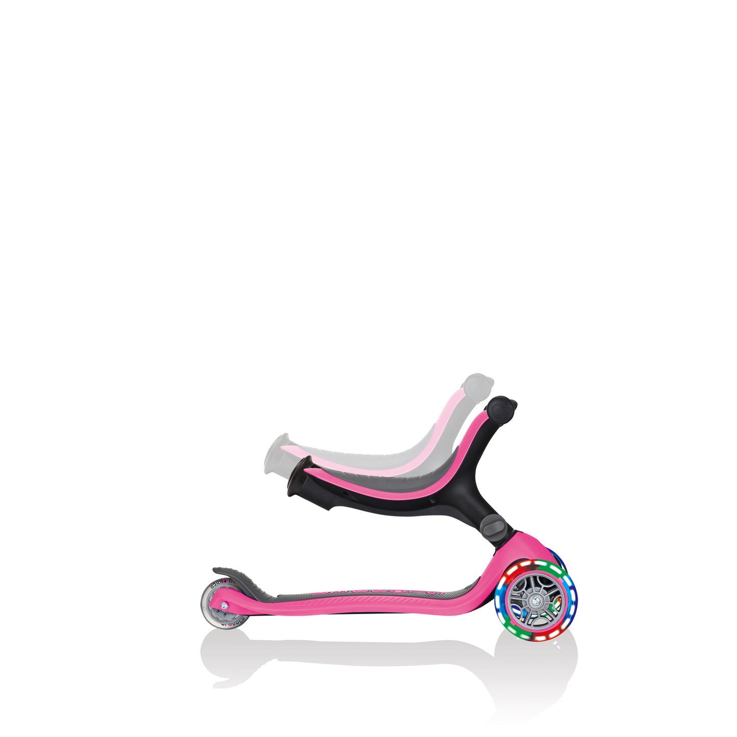 Globber Go Up Fold Plus Light Up Wheels - Pink Ride On / Scooter