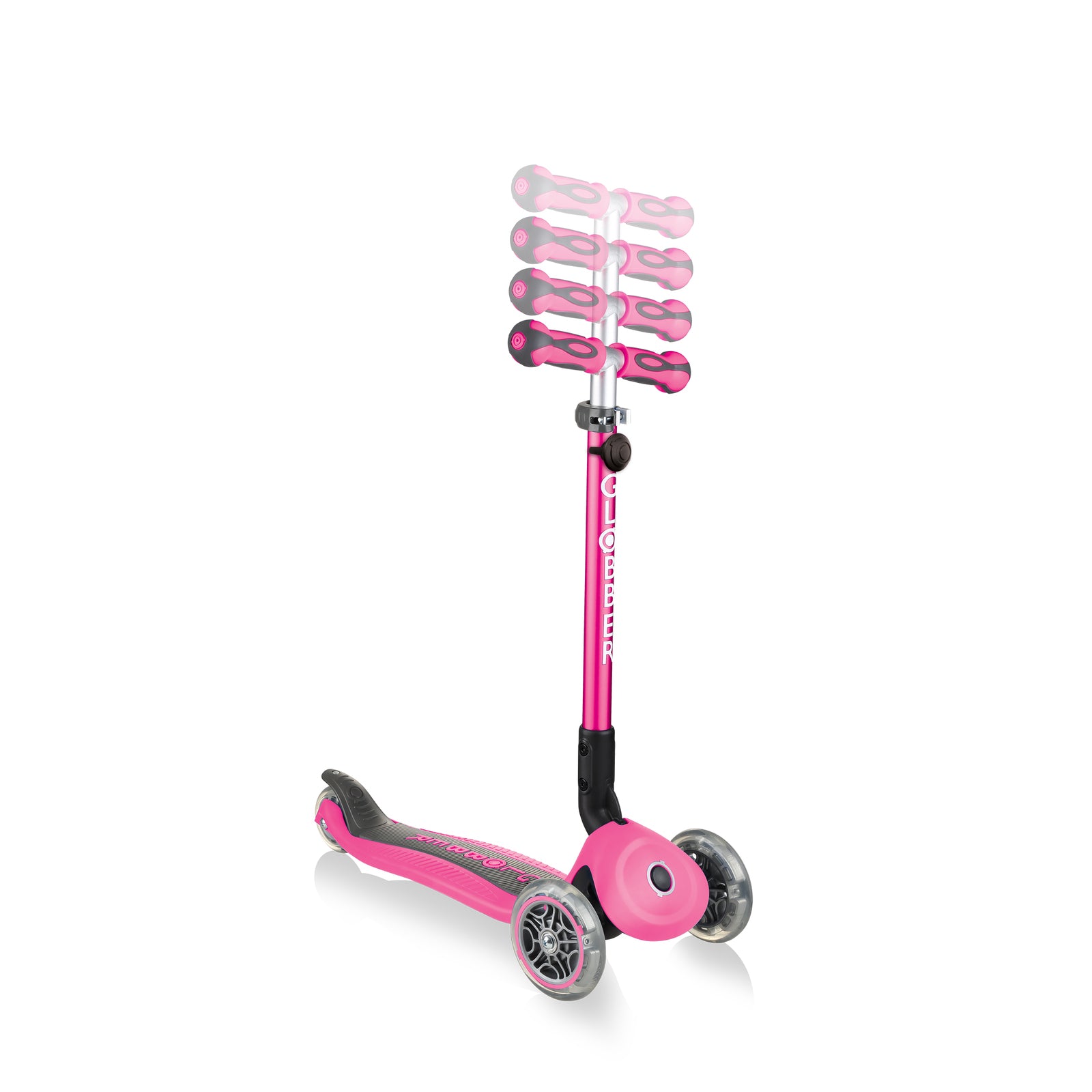 新品未使用　GLOBBER GO UP DELUXE Globber Go Up Deluxe Scooter with Lights, Neon Blue