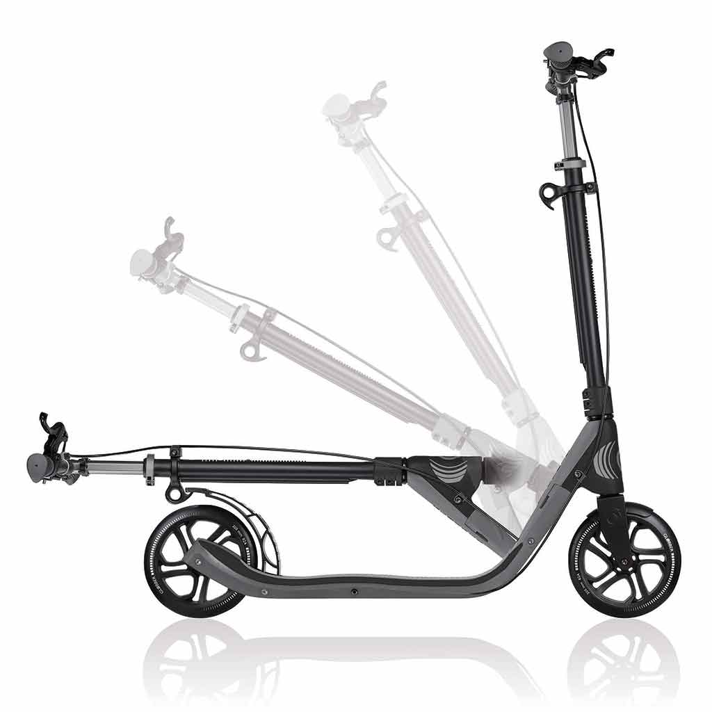 Globber NL 205 Deluxe Scooter | Titanium / Charcoal grey
