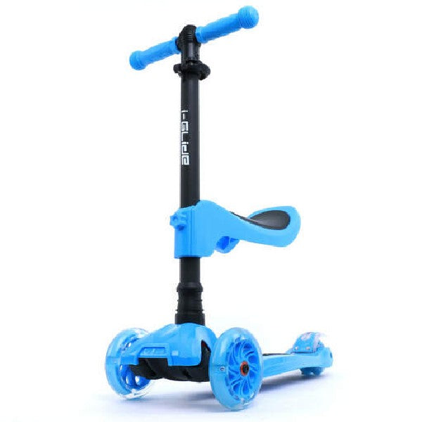 I-GLIDE | Complete Scooter | 3 Wheel Scooter | With Seat | Blue