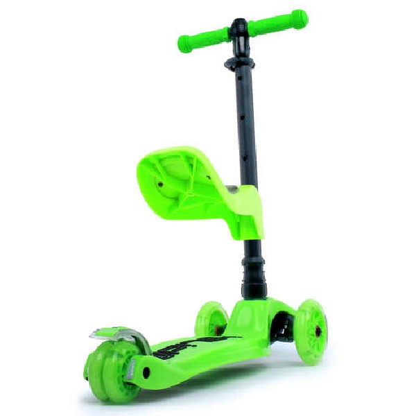 I-GLIDE | Complete Scooter | 3 Wheel Scooter | With Seat | Green