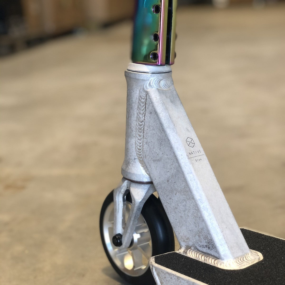 Native Stem Complete Scooter - Custom Scooter - Raw Neo