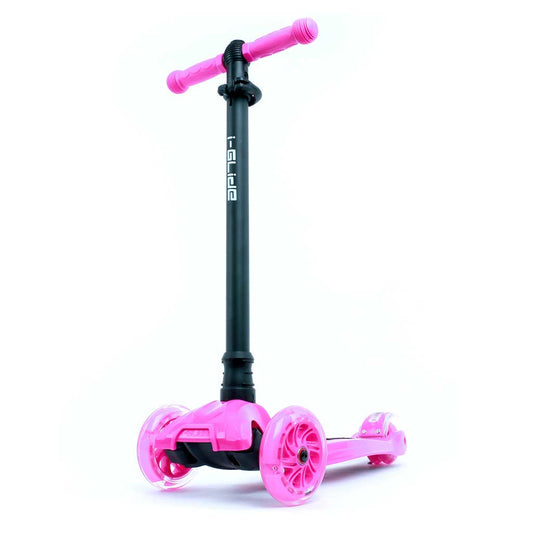 i-GLidE Boardwalk Bobber 3-Wheel Kids Push Scooter - Pink