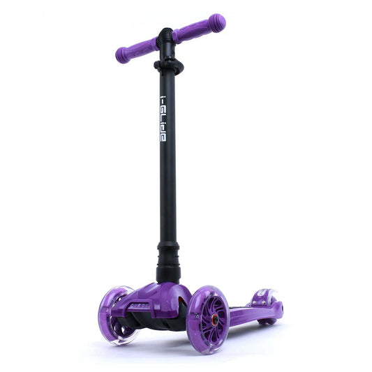 i-GLidE Boardwalk Bobber 3-Wheel Kids Push Scooter - Purple